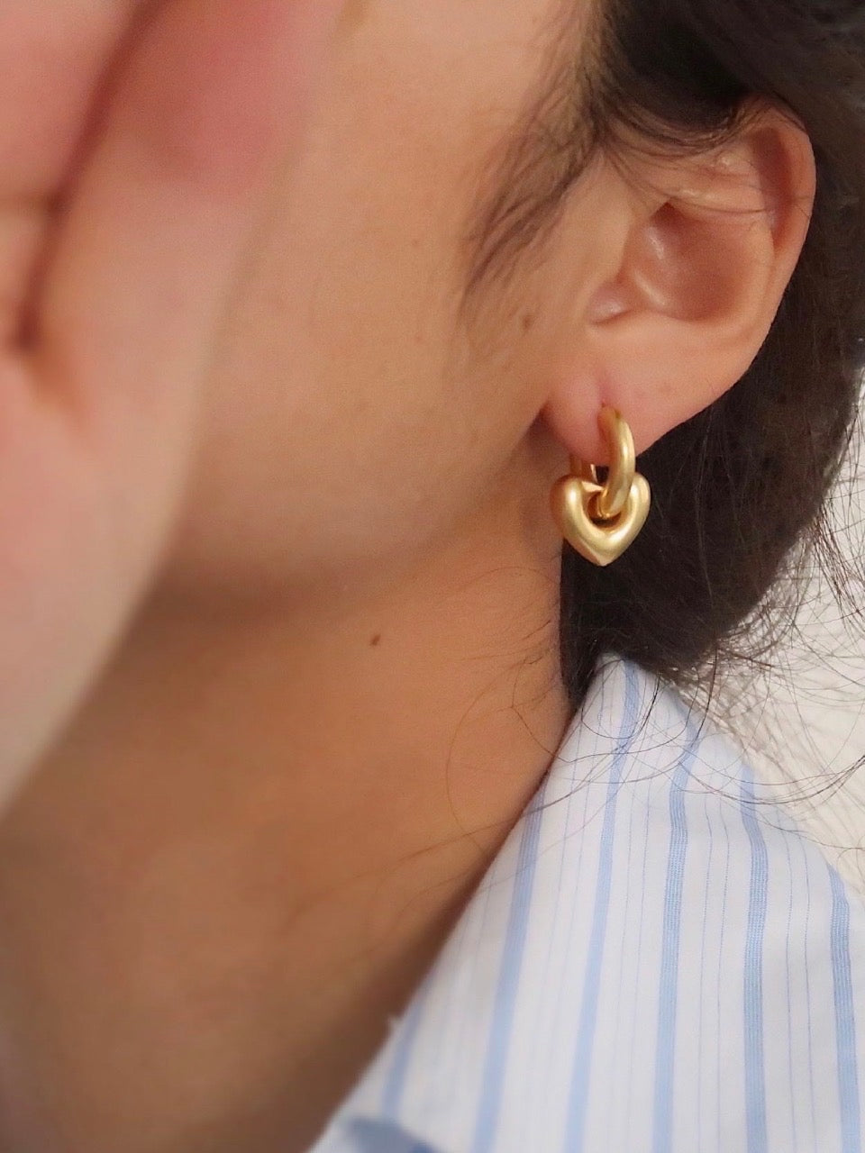 heart Earrings| 18ct Gold plated