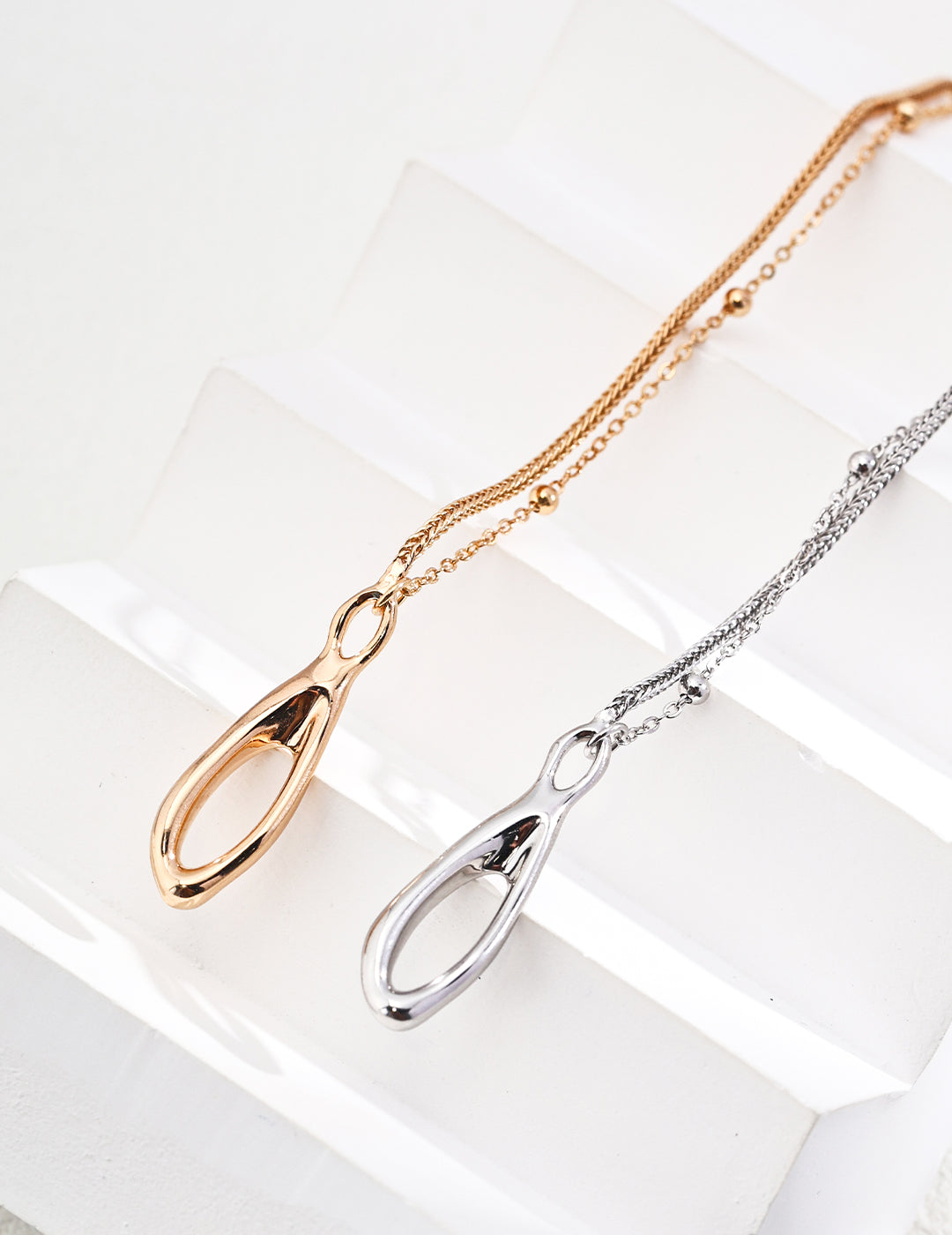 Minimalist S925 Sterling Silver Double Chain Bracelet, Versatile Flattering for All Skin Tones