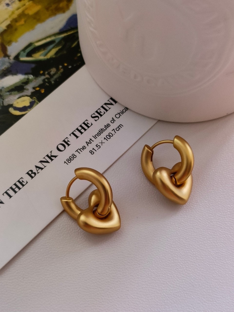 heart Earrings| 18ct Gold plated